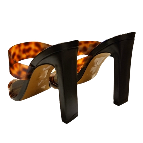 COPY - EXPRESS nwt Vinyl Square Toe High Heels sz 7 - Picture 6 of 7